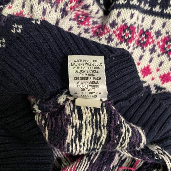 Croft & Barrow Multi-color Striped V-neck Sweater, XL, Pre-owned - Picture 7 of 7